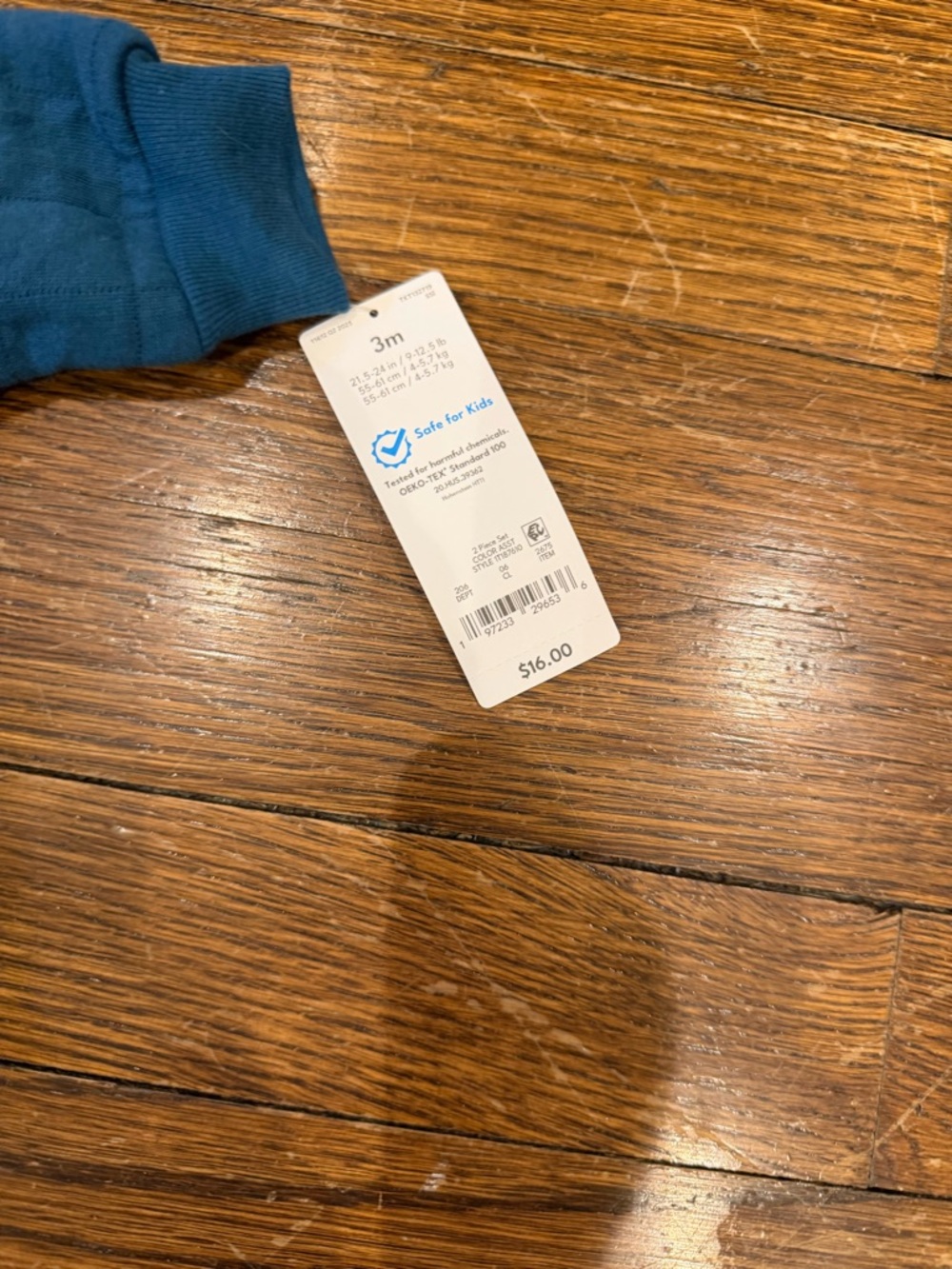Carter's Teal Quilted Hooded Jacket - Picture 10 of 11